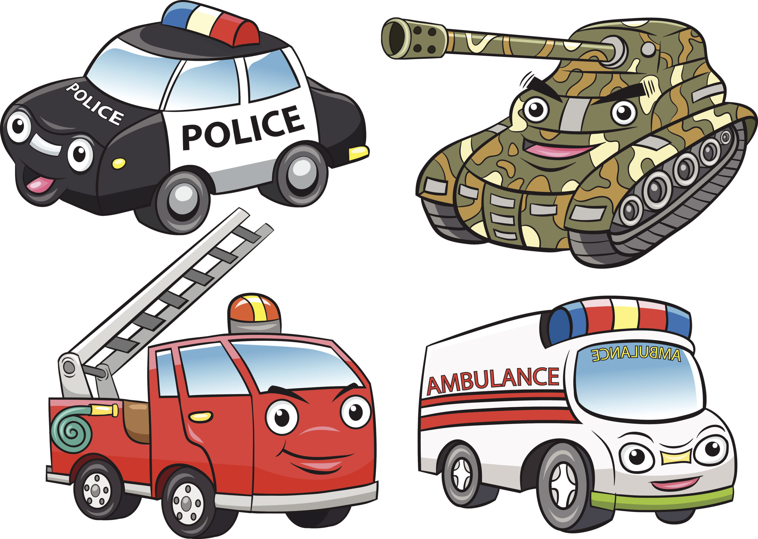 police fire ambulance tank cier